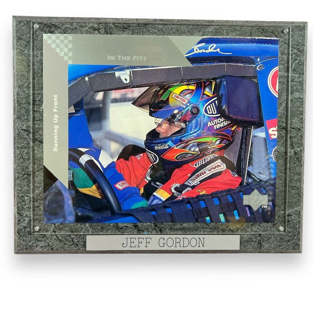 VTG Jeff Gordon #24 Oversized Upper Deck Card Hanging Plaque 13x10 NASCAR Racing